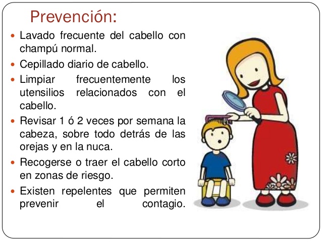 Prevención y tratamiento de los piojos en el colegio